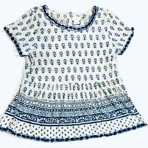 Coastal Cowgirl chic Sigrid Olsen Blouse 100% modal looks & feels like silk